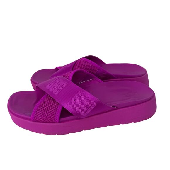 UGG Emily Mesh Slides‎ Slipper Square Toe Slip-On 1119491 Pink Womens Size 7.5 - Picture 1 of 7